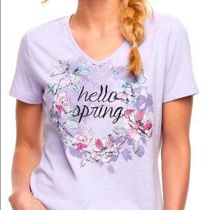 Sonoma Lavender Floral Short Sleeve Tee